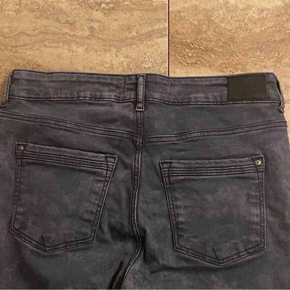 Zara Z1975 Basic Denim Dept Skinny Jeans Gray Women’s Distressed Size 4 Zip Legs - Picture 8 of 9